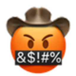 Sweaing Cowboy — cartoon emoji for Slack & Discord (Discord)