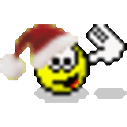 Wave Santahat — cartoon emoji for Slack & Discord (Discord)