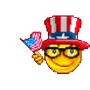 Uncle Sam Wave Hat — cartoon emoji for Slack & Discord