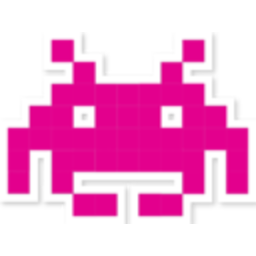 Space Invader Pink — logo emoji for Slack & Discord (Discord)