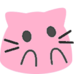 Meow Pink Surprised — cartoon emoji for Slack & Discord (Discord)