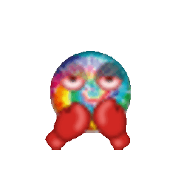 Tiedye Boxer — cartoon emoji for Slack & Discord (Discord)