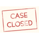 Case Closed — text emoji for Slack & Discord