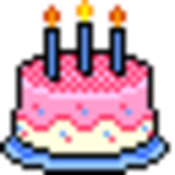 Birthday Cake 2 — cartoon emoji for Slack & Discord (Discord)