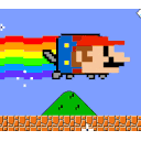 Nyan Mario — cartoon emoji for Slack & Discord
