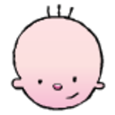 Baby Wink — cartoon emoji for Slack & Discord