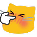 Meow Boopblush — cartoon emoji for Slack & Discord