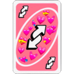 Uno Reverse Pink — game emoji for Slack & Discord (Discord)