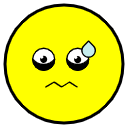 Nervous Face With Sweat — nervous emoji for Slack & Discord