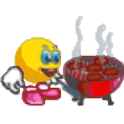 Barbecue Flip — cartoon emoji for Slack & Discord (Discord)