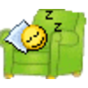 Chair Sleeping — cartoon emoji for Slack & Discord