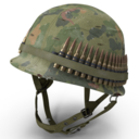 Combat Helmet — camouflage emoji for Slack & Discord