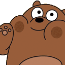 Grizzy Wall Webare — bear emoji for Slack & Discord