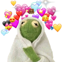 Kermit Love — cartoon emoji for Slack & Discord