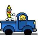 Truck Banana — cartoon emoji for Slack & Discord