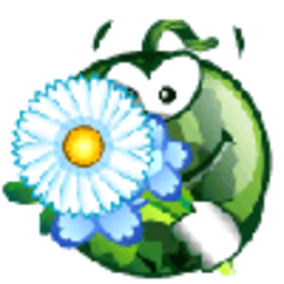 Watermelon Flower — cartoon emoji for Slack & Discord (Discord)