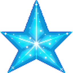 Blue Star 3 — blue emoji for Slack & Discord (Discord)