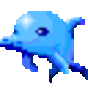 Dolphin 2 — cartoon emoji for Slack & Discord