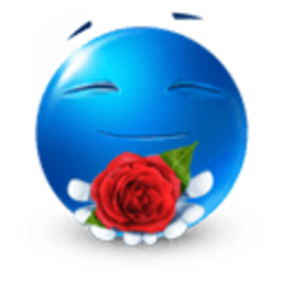 Blue Love Rose — blue emoji for Slack & Discord (Discord)