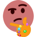 Thanos Think — cartoon emoji for Slack & Discord