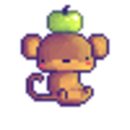 Monkey Apple — cartoon emoji for Slack & Discord (Discord)