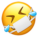 Rofl With Mask — emoji emoji for Slack & Discord