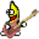 Banana Guitar 2 — cartoon emoji for Slack & Discord