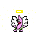 Bananadance Pinkangel — cartoon emoji for Slack & Discord