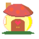 Yuridama Mushroomhome — cartoon emoji for Slack & Discord