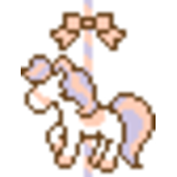 Carousel Horse — pixel-art emoji for Slack & Discord (Discord)