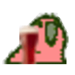 Dark Beer Parrot — cartoon emoji for Slack & Discord (Discord)