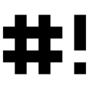 Shebang — symbol emoji for Slack & Discord