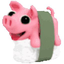 Pig Sushi — cartoon emoji for Slack & Discord (Discord)