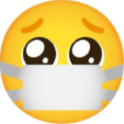 Pleadingeyeswithmask — emotion emoji for Slack & Discord (Discord)