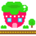 Strawberry House 2 — cartoon emoji for Slack & Discord