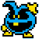 Virus Blue — cartoon emoji for Slack & Discord