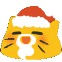 Meow Santa — cartoon emoji for Slack & Discord