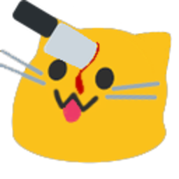 Meow Stabbed — cartoon emoji for Slack & Discord (Discord)