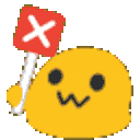 Blob Sign No — cute emoji for Slack & Discord