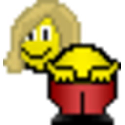 Mooning Girl — smiley emoji for Slack & Discord (Discord)