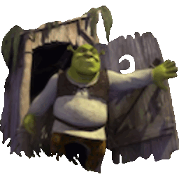 Shrek Opens Door — cartoon emoji for Slack & Discord (Discord)