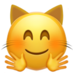 Hugging Cat Face — cat emoji for Slack & Discord (Discord)