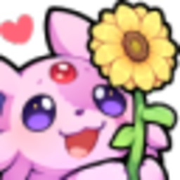 Espeon Flower — cartoon emoji for Slack & Discord (Discord)
