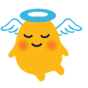 Blob Angel Basic — cute emoji for Slack & Discord
