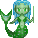 Mermaid Green — cartoon emoji for Slack & Discord