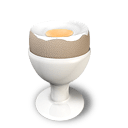 Boiled Egg — food emoji for Slack & Discord