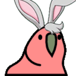 Bunny Parrot — cartoon emoji for Slack & Discord (Discord)