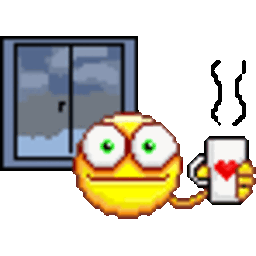 Coffee Drinker — cartoon emoji for Slack & Discord (Discord)