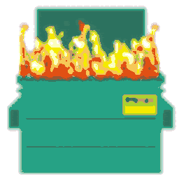 Garbage Fire — fire emoji for Slack & Discord (Discord)