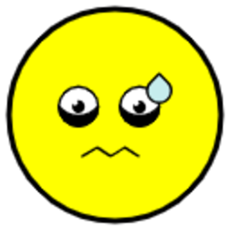 Nervous Face With Sweat — nervous emoji for Slack & Discord (Discord)